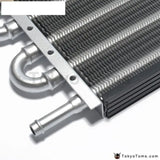 6 Row Radiator Remote Aluminum Transmission Oil Cooler + Hose / Mounting Kit - Tokyo Tom's