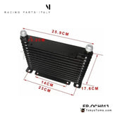 NEW DESIGN AN10 13 ROW 32MM ALLOY RACE DRAG DRIFT BLACK OIL COOLER TK-OCH013 - Tokyo Tom's