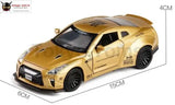 NISSAN GTR Race Alloy Car Model Diecasts 1:32 Vehicles