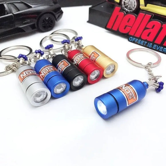 NOS Bottle Keychain LED Light - Tokyo Tom's