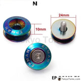 Neo Chrome JDM Aluminum Quick Release Fasteners Kit Fit For Bumper Trun - Tokyo Tom's