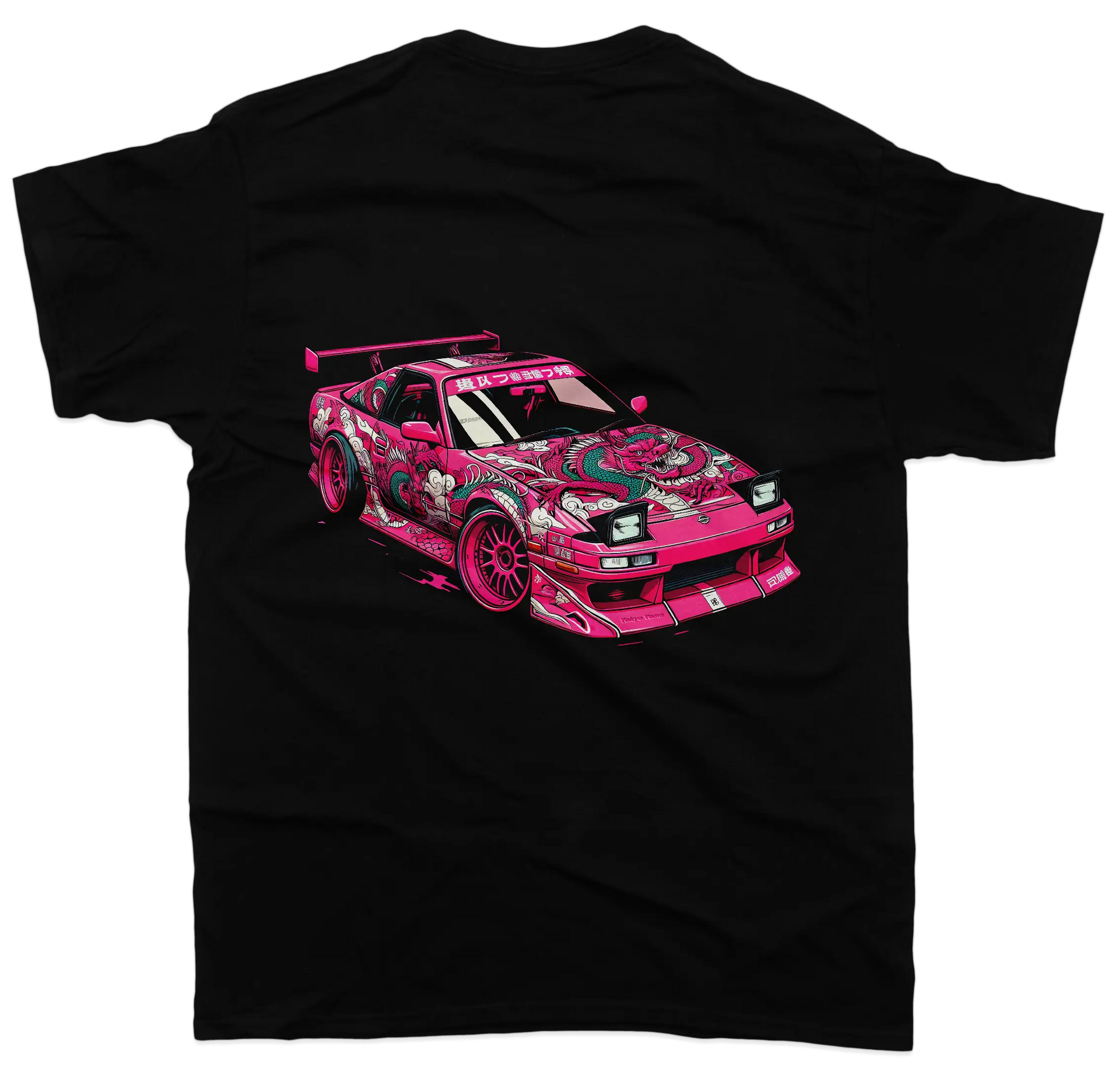 Nissan 180SX Pink on T-Shirt - Unisex - Car Enthusiast - Drifting