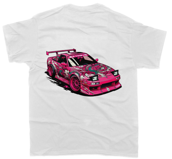 Nissan 180SX Pink Dragon T-Shirt - Unisex - Car Enthusiast - Drifting Drag JDM