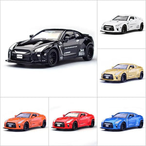 Nissan GTR Alloy Diecast 1:32 Model Mini Car Sound Light Pull back