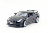 Nissan GTR R35 cars 2 open door model 1:36 scale alloy pull back