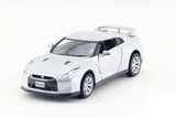 Nissan GTR R35 cars 2 open door model 1:36 scale alloy pull back