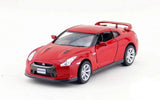 Nissan GTR R35 cars 2 open door model 1:36 scale alloy pull back