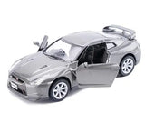 Nissan GTR R35 cars 2 open door model 1:36 scale alloy pull back