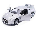 Nissan GTR R35 cars 2 open door model 1:36 scale alloy pull back