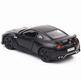 Nissan GTR pull back retro car toy 2 open door 1:36 scale alloy model car matte