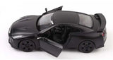 Nissan GTR pull back retro car toy 2 open door 1:36 scale alloy model car matte