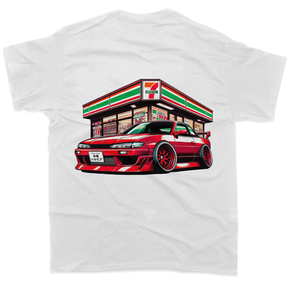 Nissan Silvia S14 - 7Eleven T-Shirt - Unisex - Car Enthusiast - Drifting Drag JDM