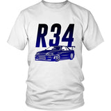 Nissan Skyline R34 GTR T-shirts - Cotton - Tokyo Tom's