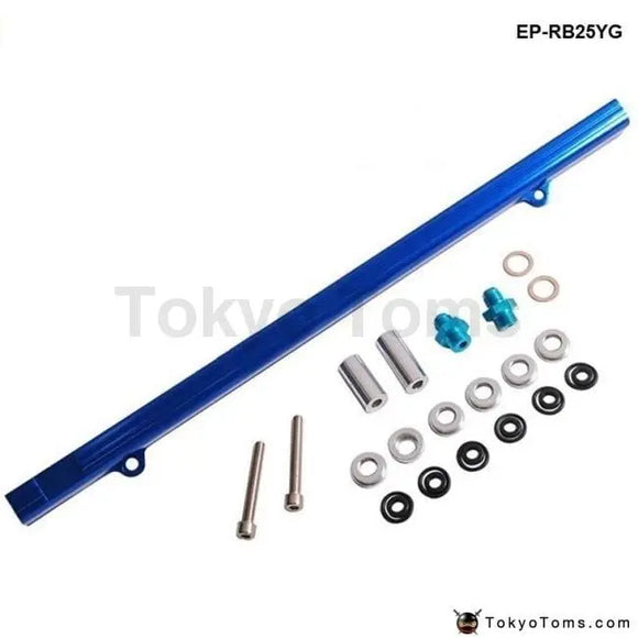 Nissan Skyline Rb25 Ecr33 Aluminium Billet Top Feed Injector Fuel Rail Turbo Kit Blue High Quality - Tokyo Tom's