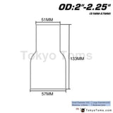 Od:2" 2.25'' 2.75'' 3'' 3.5'' Universal Exhaust Pipe To Component Adapter Reducer - Tokyo Tom's