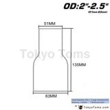 Od:2" 2.25'' 2.75'' 3'' 3.5'' Universal Exhaust Pipe To Component Adapter Reducer - Tokyo Tom's