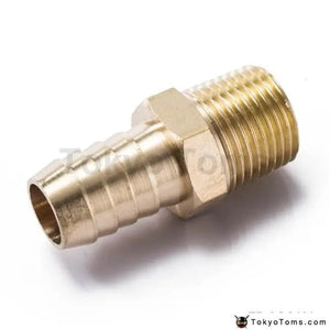 Brass 1/2" Mnpt X 5/8" Hose Barb Fitting For BMW VW Audi Vacuum Line/Fuel Pump/Oil Cooler - Tokyo Tom's