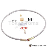 Oil Feed Return line T3 T4 T70 T66 T04E oil cooled Turbocharger Turbo  Hose Oil Feed + Oil Return Line Hose Kit - Tokyo Tom's