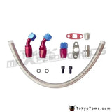 Oil Feed Return line T3 T4 T70 T66 T04E oil cooled Turbocharger Turbo  Hose Oil Feed + Oil Return Line Hose Kit - Tokyo Tom's