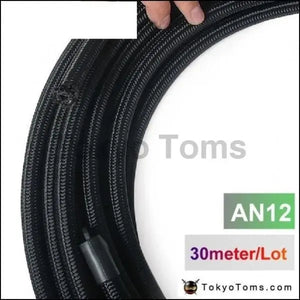 2013 very high quality - AN12 Cotton Over Braided Fuel / Oil Hose Pipe Tubing Light Weight, 30 Meters Roll TK-HYG12 - Tokyo Tom's