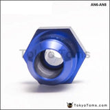 10PSC/LOT HOSE END FITTING / Oil cooler fitting AN6-AN8 fitting for braided stainless steel hose (blue,H Q) TK-FITTING AN6-AN8