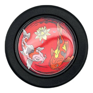 Orange Koi Horn Button