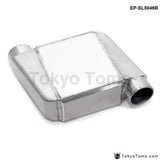 Universal Aluminum Bar & Plate Front Mount Water-To-Air Intercooler Inlet/Oulet 3.5" Core: 250 X 220 X 115Mm - Tokyo Tom's