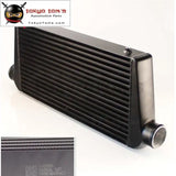 3'' In/Outlet Polished Alloy Front Mount Intercooler 24" *12" *3" Bar And Plate B