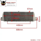 550*180*64 FMIC 2.5" In/Outlet Universal Bar&Plate Front Mount Turbo Intercooler - Tokyo Tom's