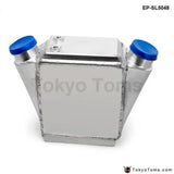 Universal Aluminum 15" X 11" X 4.5" Bar & Plate Front Mount Water-To-Air Intercooler Inlet/Outlet: 2.5" - Tokyo Tom's