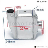 Turbo Water To Air Intercooler - 13.3"X12"X4.5" Inlet/Outlet: 3" Front Mount Aluminum Turbo Intercooler - Tokyo Tom's