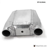 Universal Aluminum 13.3" X12"X4.5" Bar & Plate Front Mount Water-To-Air Intercooler Inlet/Outlet: 3" - Tokyo Tom's