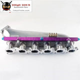 Polished Air Intake Manifold + Purple Fuel Rail Fits For Nissan Prtrol 4.8L Machined - Tokyo Tom's