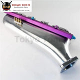 Polished Air Intake Manifold + Purple Fuel Rail Fits For Nissan Prtrol 4.8L Machined - Tokyo Tom's