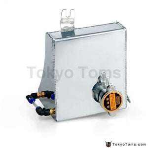 Polished Aluminum Radiator Coolant Overflow Tank Can For Nissan 240Sx S13 Silvia - Tokyo Tom's