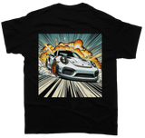 Porsche Comic T-Shirt - Unisex - Car Enthusiast - Drifting Drag JDM