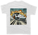 Porsche Comic T-Shirt - Unisex - Car Enthusiast - Drifting Drag JDM