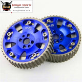 2 Pcs High Performance Cam Gears Pulley Kit Fits For 89-02 Nissan Skyline Rb20 Rb25 Rb26 R32 R33 R34 Black/Blue/Red/Purple