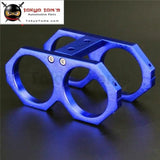 Dual Double Or Twin Fuel Pump Mounting Bracket Clamp Cradle In-Line For 044  Black/Red/Blue /Purple