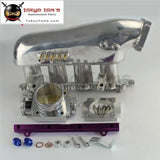 Intake Manifold+ throttle body +Fuel Rail Fits For Mitsubishi Lancer 4G63 EVO 4-9 Black / Blue / Purple - Tokyo Tom's