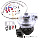 Universal T70 Turbo Turbocharger T3 .82 A/R Oil Drain Return FEED Line Kit A/R com .82 turbine .70 V-Band Flange 550HP - Tokyo Tom's