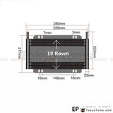 Racing Car Aluminum Performance 19 Row Series 8000 Plate & Fin Transmission Cooler Kit - Tokyo Tom's