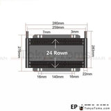 Racing Car Aluminum Performance 24 Row Series 8000 Plate & Fin Transmission Cooler Kit - Tokyo Tom's