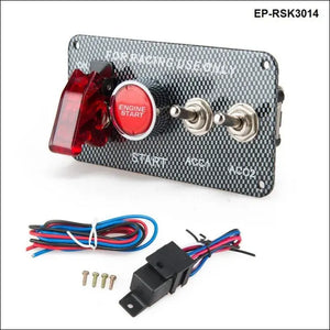 Racing Car Electronics Switch Kit Panel Engine Start Button Toggle With Accessory - Tokyo Tom's