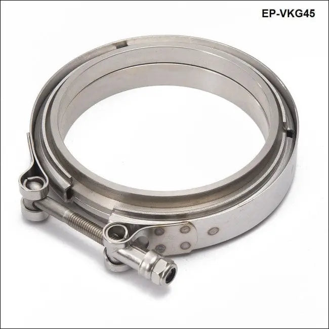 2 Inch V Band Clamp & Flange Kit - Stainless Steel, Male/Female Flanges - For Turbo Exhaust, Pipes, Muffler Systems