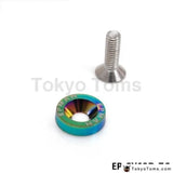 Racing Neo Chrome JDM Billet Aluminum Radiator Stay Bracket Gasket Screw For Honda Civic 92-95 Eg - Tokyo Tom's