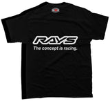 Rays Volk Wheels - Unisex T-Shirt - Car Enthusiast - Drifting Drag JDM - Tokyo Tom's