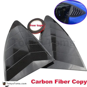 Rear Quarter Window Louvers Spoiler Panel Carbon copy for Scion FRS for Subaru BRZ for Toyota 86 GT86 - Tokyo Tom's