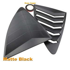 Rear Quarter Window Louvers Spoiler Panel MATT BLACK for Scion FRS for Subaru BRZ for Toyota 86 GT86 - Tokyo Tom's