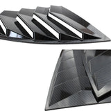 Rear Quarter Window Louvers Spoiler Panel MATT BLACK for Scion FRS for Subaru BRZ for Toyota 86 GT86 - Tokyo Tom's